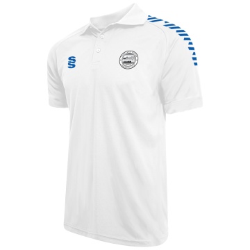 Dual Solid Colour Polo : White