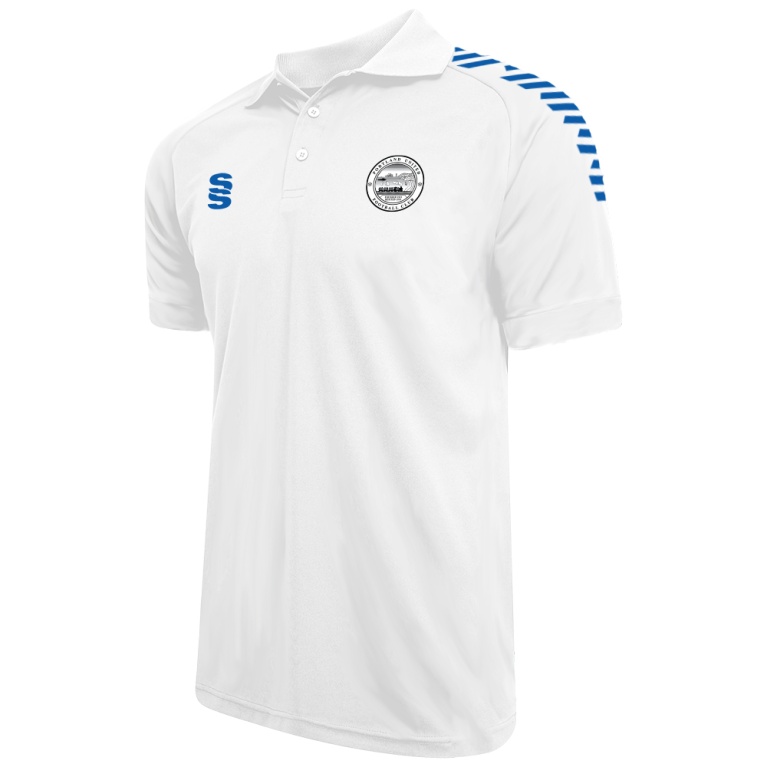 Dual Solid Colour Polo : White