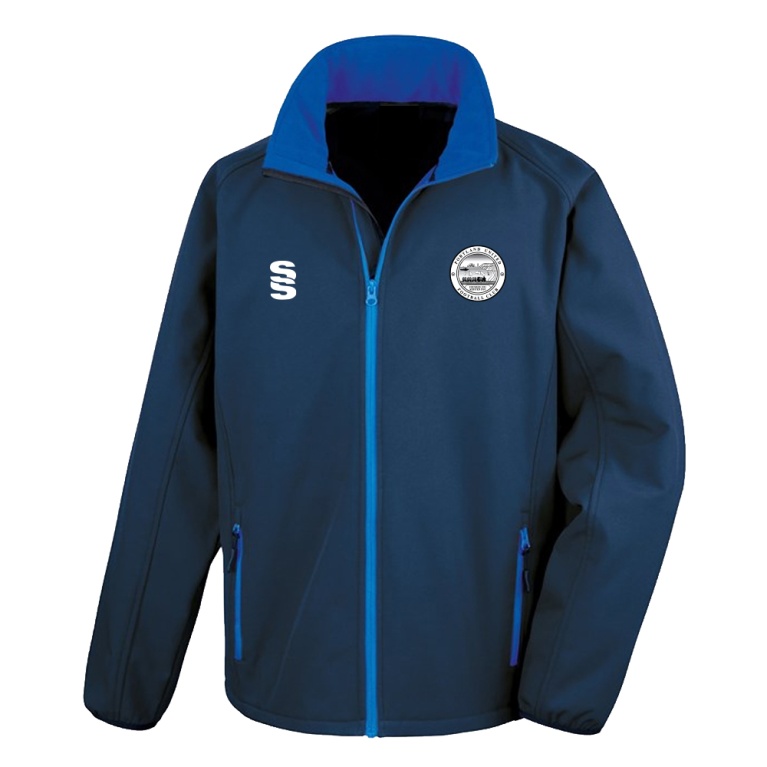 Core Printable Softshell Jacket : Navy/Royal